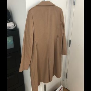Uniqlo tan pea coat